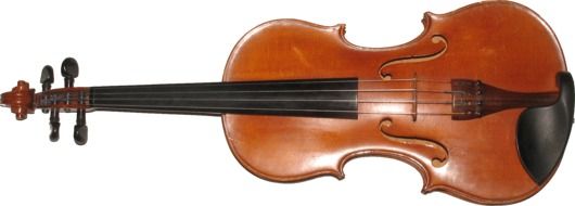 Brown wooden musical violin