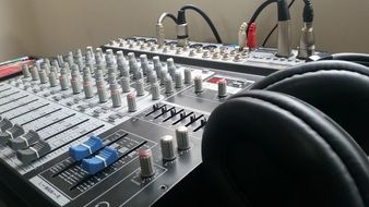 equipment in a sound studio