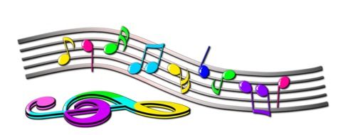 bright graphic image of a musical score