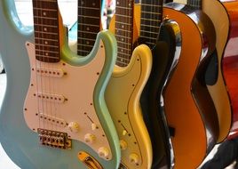 colored guitars
