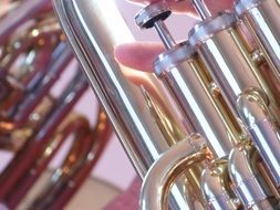 brass shiny musical instrument