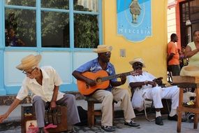 Music band in Havana in Cuba