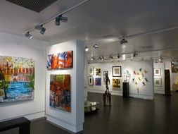 Paintings in the gallery