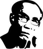 black and white portrait of Sachin Dev Burman as an illustration