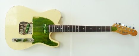 white and green Guitar s-2352 model