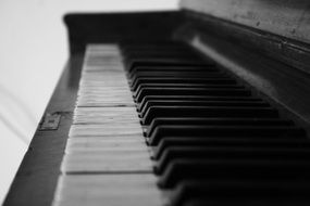 Piano Black White Music