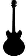 electric Guitar, black silhouette