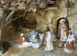 Christmas crib in figures
