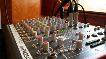 sound mixer in the studio