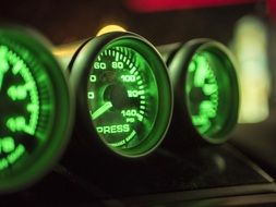 green Gauges Dashboard