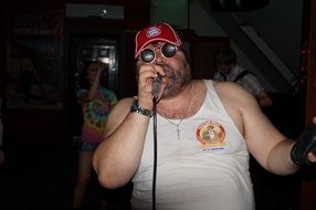 Music Club man sings