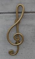 metal treble clef