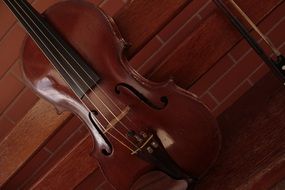 Classic musical violin instrument