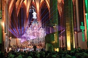 Music concert in a church room