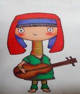 Picture of Girl playing guitar
