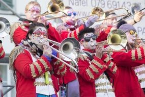 funny carnival musicians