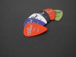 variety of picks for a guitar