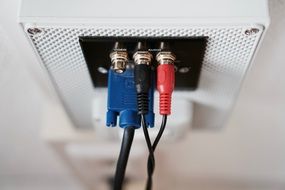 Audio color Cable in connectors