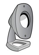 gray speaker on a white background