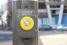 traffic light button for blind