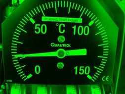 Green speedometer clipart