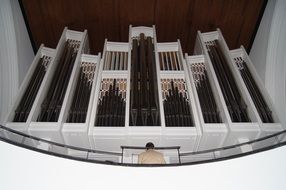 organ in a church in hamburg