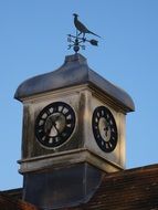 weather vane on the clock tower