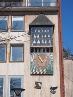 Clock tower on a square
