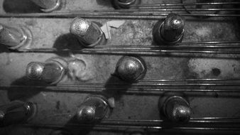 vintage piano close-up