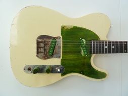 shabby electric guitar