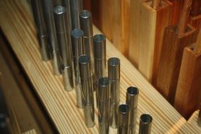 Organ pipes in a church