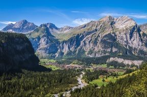 extraordinary beautiful Kandersteg Landscape