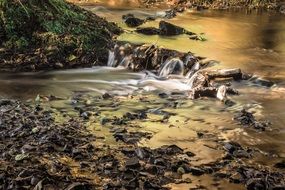 Flow of the water
