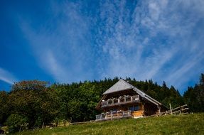 house in the valley in the black forest