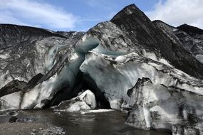 Glacier Tongue, iceland, plateau mÃ½rdalsjÃ¶kull, sÃ³lheimajÃ¶kull