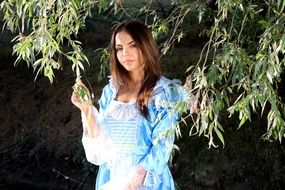 Picture of girl and tree