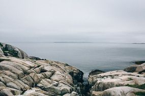 picturesque Rock Formations at sea