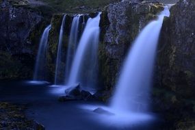peninsula waterfall streams in iceland