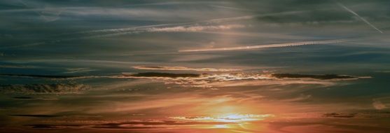 amazing sunset lights