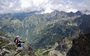 Hiking trail on a Mountains