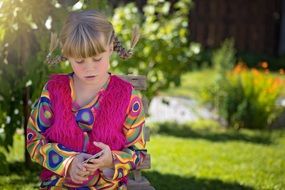 Child in a colorful clothes