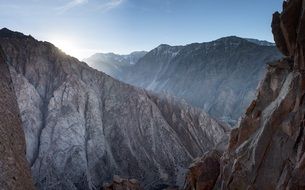 sunlight on the rocks