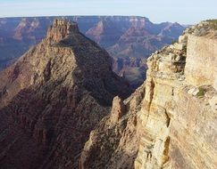 panorama of coronado butte in grand canyon