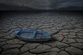 Lake on a drought