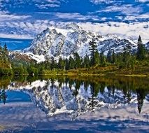 landscape of Sheksan Mountain in Washington