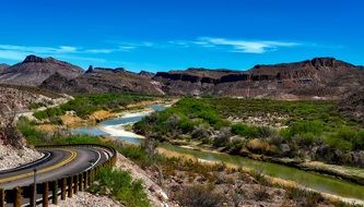landscape of Rio Grande River