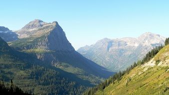 glacier national park mountain Landscape