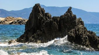 large stones off the coast of Skiathos