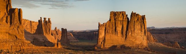 Stone columns in a national park