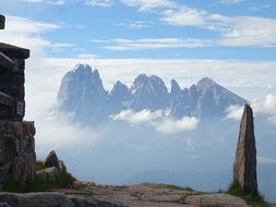 dolorama as a panoramic trail in the dolomites